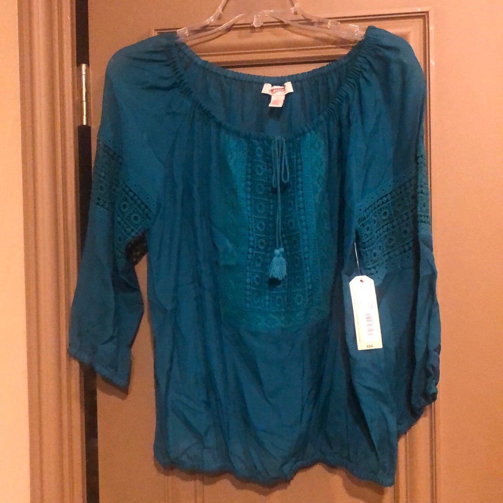 NWT teal blouse